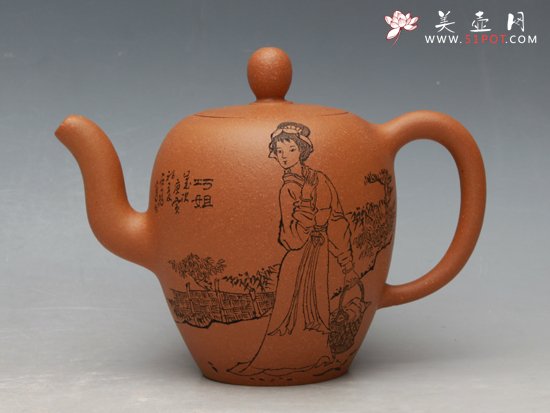 紫砂壶图片：中国古典名著《红楼梦》之十二金钗 - 宜兴紫砂壶网