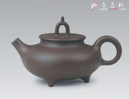 紫砂壶图片：三足宝鼎 - 宜兴紫砂壶网