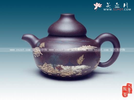 紫砂壶图片：景秀壶 - 宜兴紫砂壶网