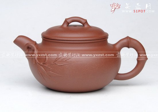 紫砂壶图片：仿古竹 - 宜兴紫砂壶网