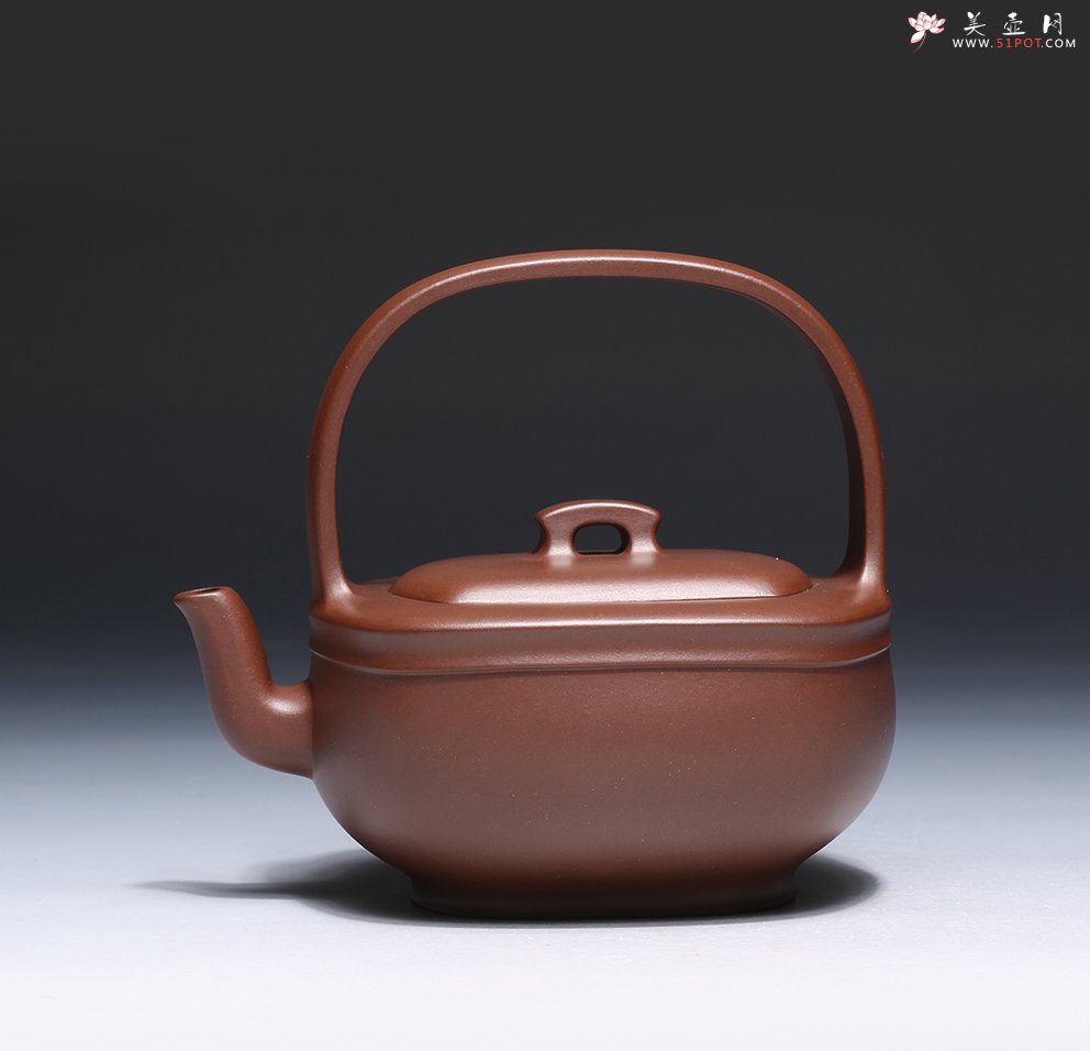 紫砂壶图片：方润提梁 - 宜兴紫砂壶网