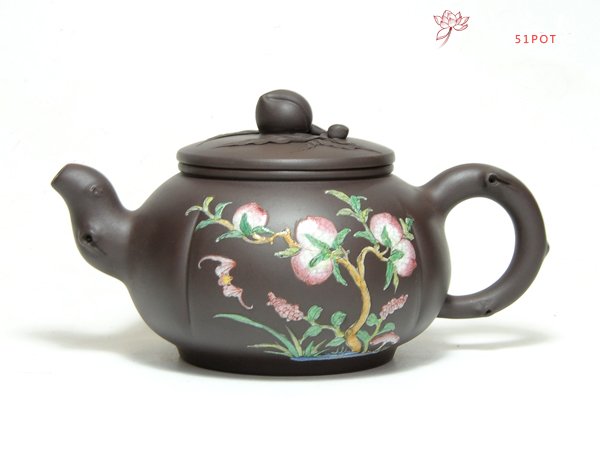 紫砂壶图片：寿桃 - 宜兴紫砂壶网