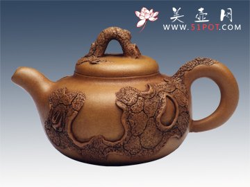 紫砂壶图片：树瘿壶 - 宜兴紫砂壶网