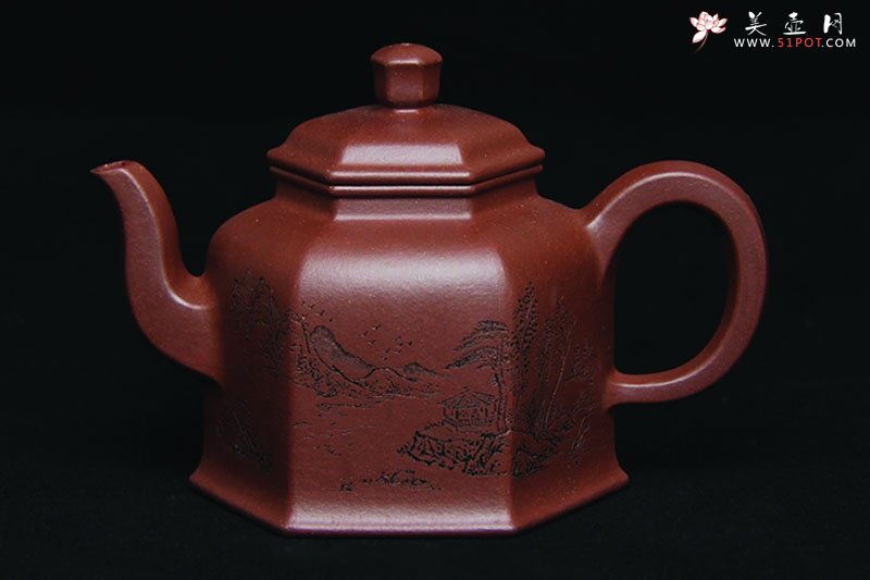 紫砂壶图片：六方醒辰 - 宜兴紫砂壶网