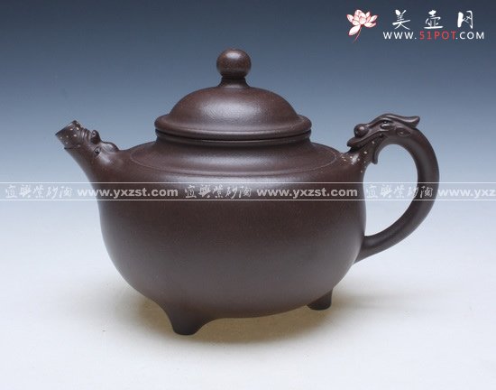 紫砂壶图片：天龙顶珠 - 宜兴紫砂壶网