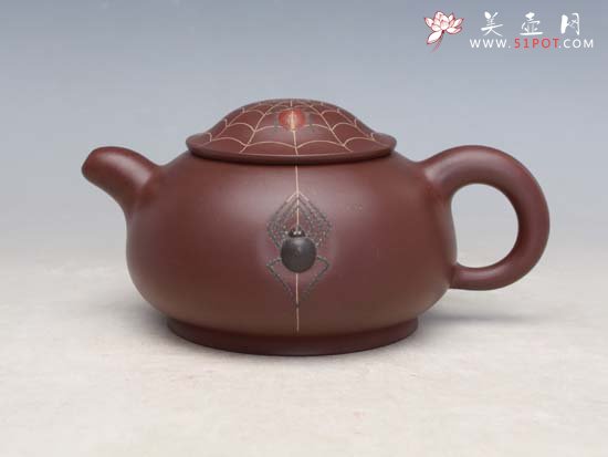 紫砂壶图片：喜从天降（全手工） - 宜兴紫砂壶网