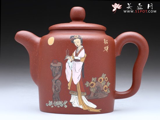 紫砂壶图片：四大美女――貂蝉 - 宜兴紫砂壶网