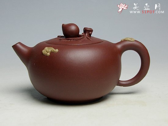 紫砂壶图片：福寿 - 宜兴紫砂壶网