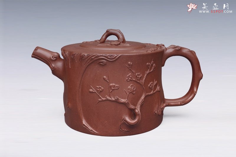紫砂壶图片：梅椿壶 - 宜兴紫砂壶网