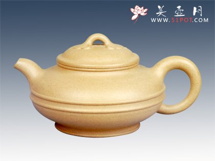 紫砂壶图片：双线如意 - 宜兴紫砂壶网