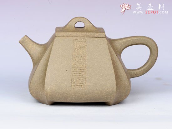 紫砂壶图片：抽角石瓢 - 宜兴紫砂壶网