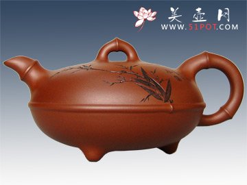 紫砂壶图片：劲节第七届上海博览会金奖 - 宜兴紫砂壶网