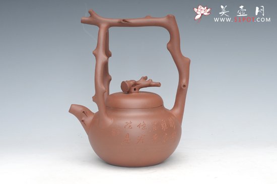 紫砂壶图片：东坡提梁 - 宜兴紫砂壶网