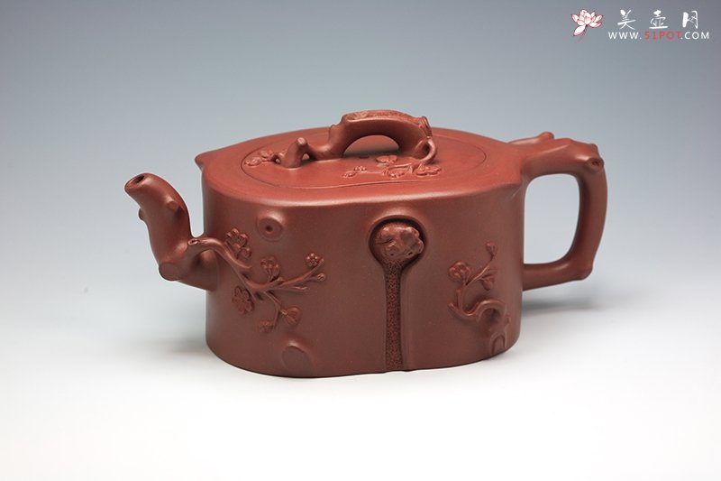 紫砂壶图片：梅桩壶 - 宜兴紫砂壶网