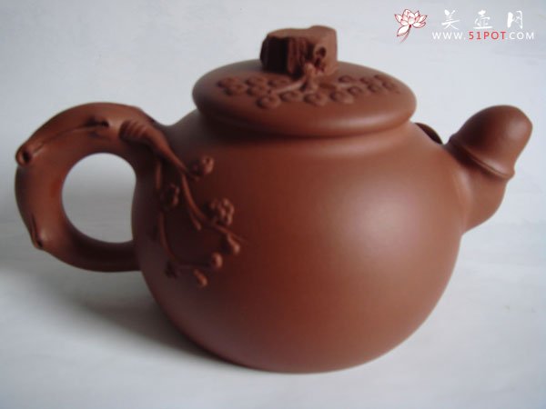 紫砂壶图片：高松竹梅 - 宜兴紫砂壶网