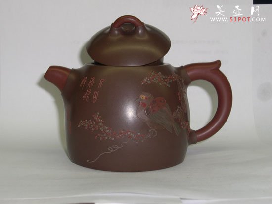 紫砂壶图片：闲趣（生坯） - 宜兴紫砂壶网