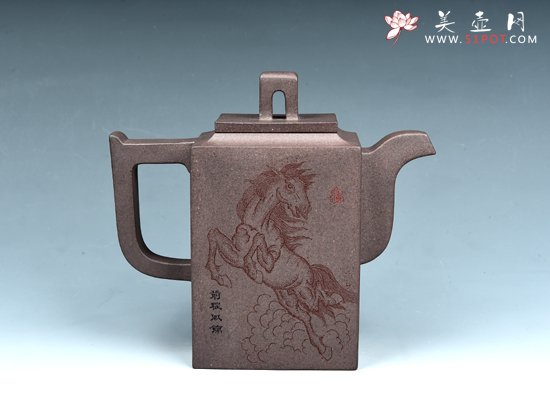 紫砂壶图片：砖方 - 宜兴紫砂壶网