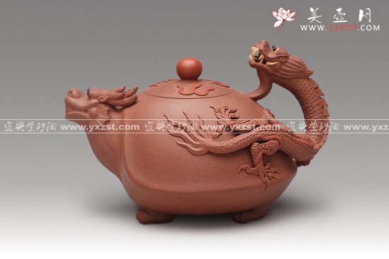 紫砂壶图片：龟龙 拷贝 - 宜兴紫砂壶网