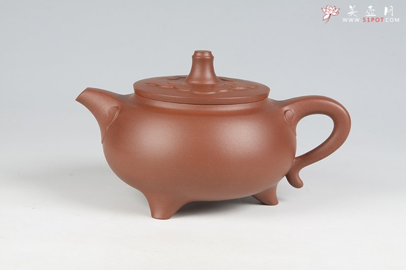 紫砂壶图片：如意三脚壶 - 宜兴紫砂壶网