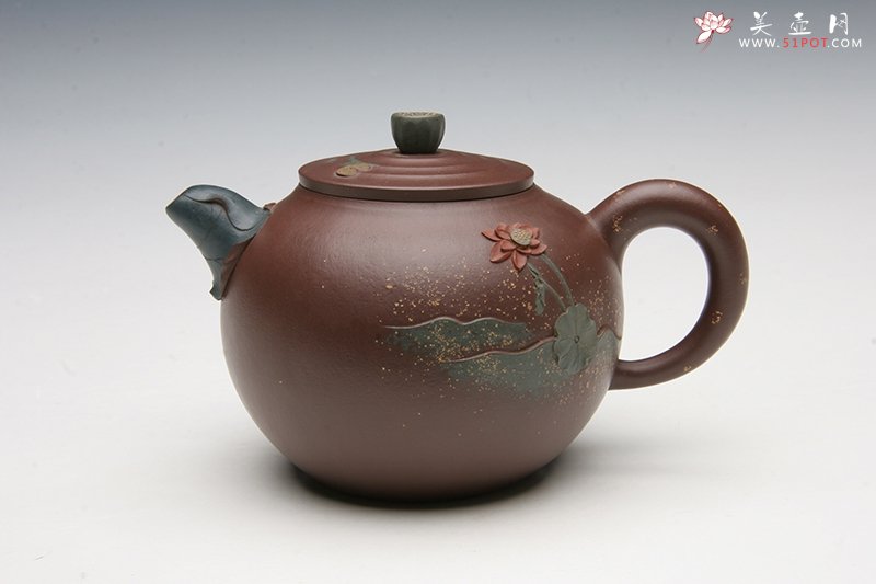 紫砂壶图片：荷塘情趣 - 宜兴紫砂壶网