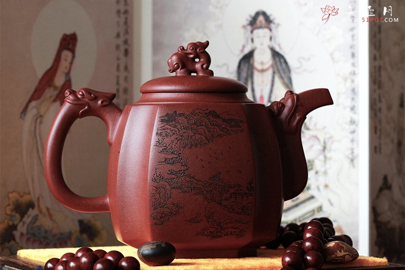 紫砂壶图片：四方祥瑞 - 宜兴紫砂壶网