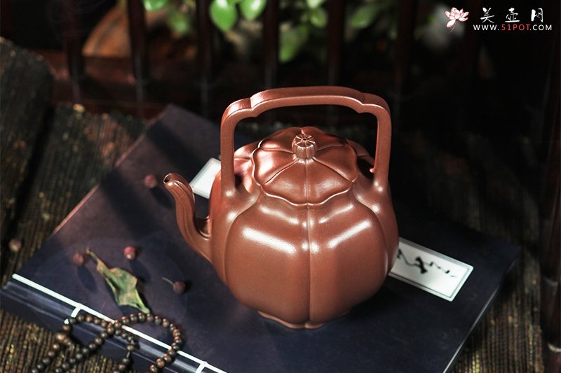 紫砂壶图片：得道提梁 - 宜兴紫砂壶网