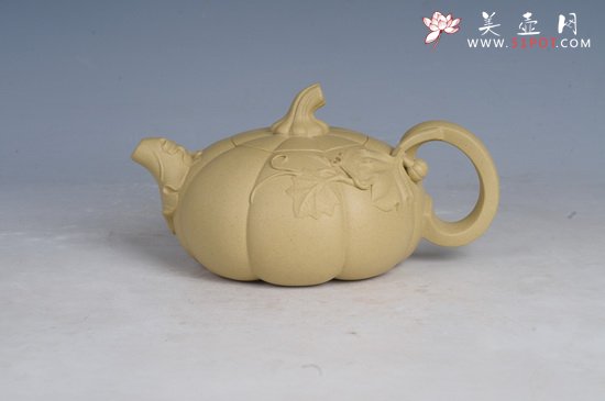 紫砂壶图片：南瓜（小品） (1) - 宜兴紫砂壶网
