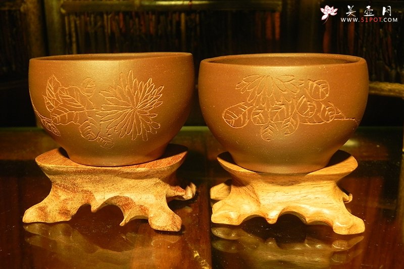 紫砂壶图片：对杯 - 宜兴紫砂壶网