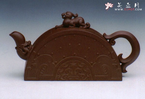 紫砂壶图片：灵龙玉壁 - 宜兴紫砂壶网