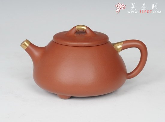 紫砂壶图片：包金石瓢 - 宜兴紫砂壶网