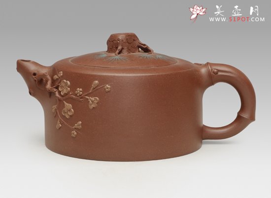 紫砂壶图片：松竹梅 - 宜兴紫砂壶网