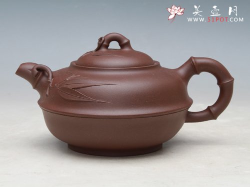 紫砂壶图片：紫泥竹报平安 - 宜兴紫砂壶网