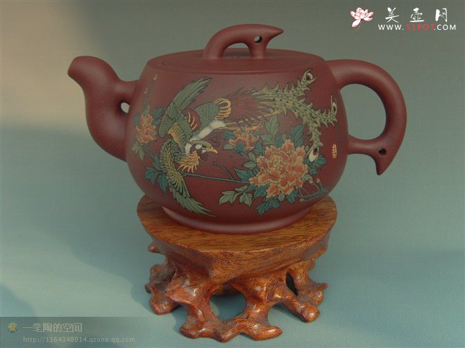 紫砂壶图片：富贵朝凤 - 宜兴紫砂壶网