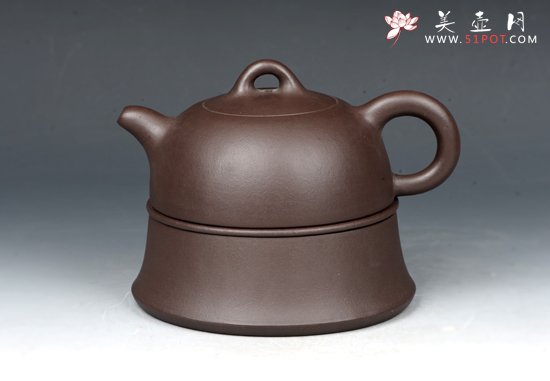 紫砂壶图片：钟式组合（获奖壶） - 宜兴紫砂壶网