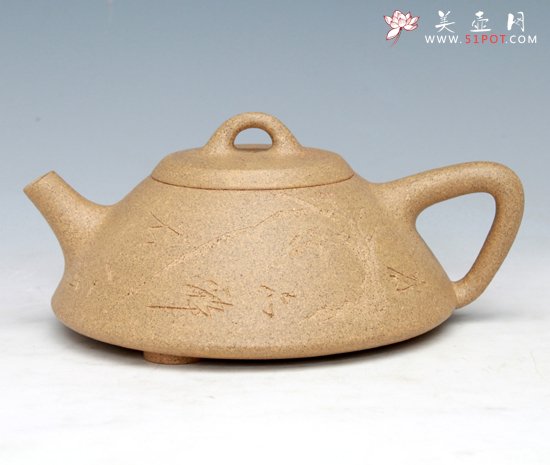 紫砂壶图片：子冶石瓢 - 宜兴紫砂壶网