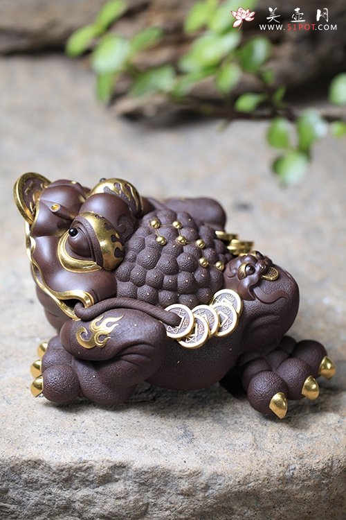 紫砂壶图片：财运连连 - 宜兴紫砂壶网