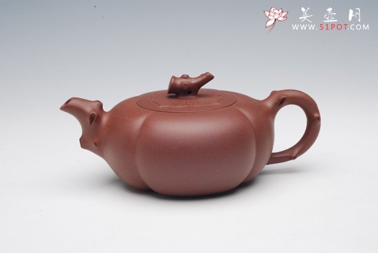 紫砂壶图片：柿扁 - 宜兴紫砂壶网