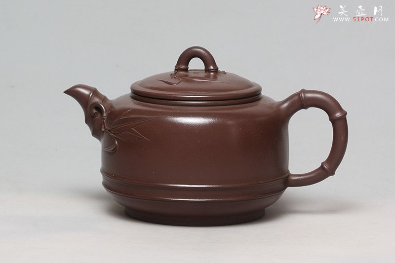 紫砂壶图片：劲竹壶 - 宜兴紫砂壶网