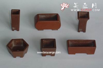 紫砂壶图片：微型小花盆 - 宜兴紫砂壶网