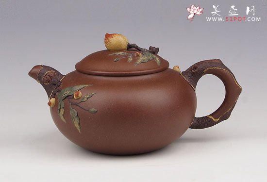 紫砂壶图片：圣桃 - 宜兴紫砂壶网