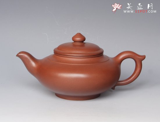 紫砂壶图片：扁笑樱 - 宜兴紫砂壶网