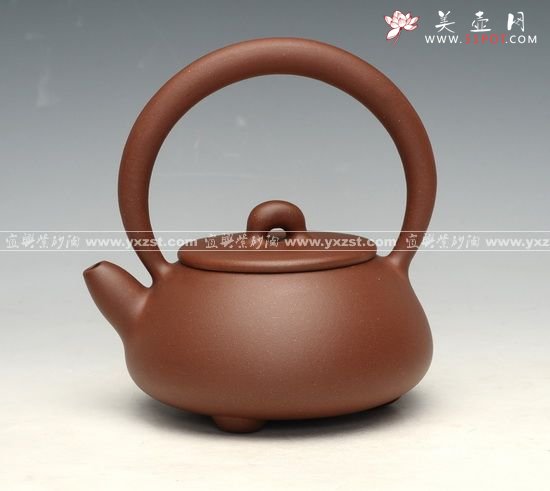 紫砂壶图片：提梁石瓢 - 宜兴紫砂壶网