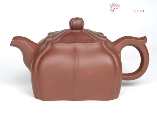 紫砂壶图片：四方筋囊壶  45... - 宜兴紫砂壶网