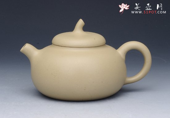 紫砂壶图片：茄段壶 段泥 - 宜兴紫砂壶网