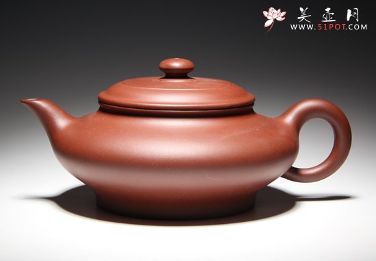 紫砂壶图片：虚扁 - 宜兴紫砂壶网