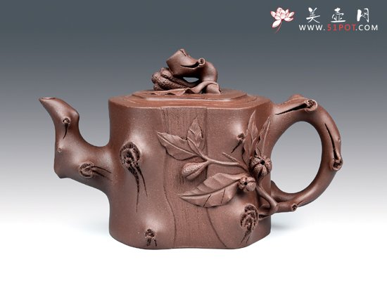 紫砂壶图片：佛手壶系列2 - 宜兴紫砂壶网