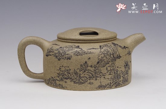 紫砂壶图片：牛盖莲子 - 宜兴紫砂壶网