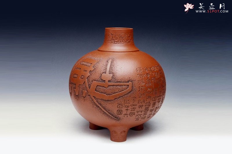 紫砂壶图片：古风瓶 - 宜兴紫砂壶网