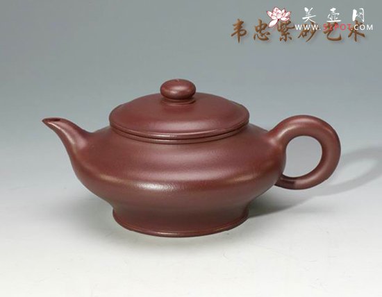 紫砂壶图片：虚扁 - 宜兴紫砂壶网