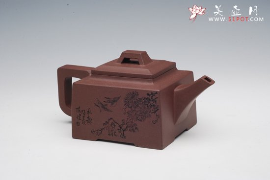 紫砂壶图片：四方桥顶 - 宜兴紫砂壶网